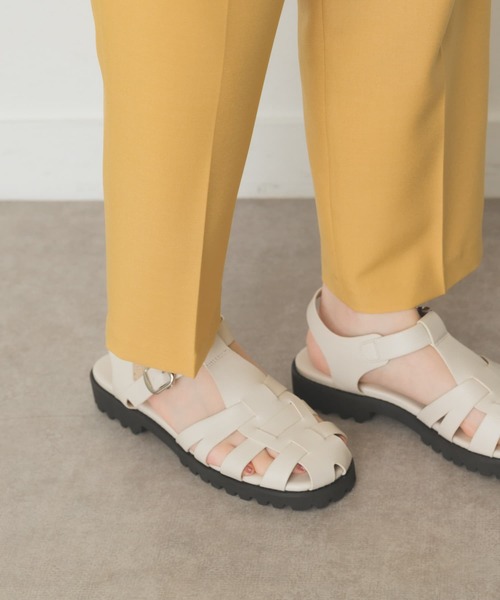 RODE SKO（ロデスコ）の「厚底グルカサンダル（サンダル・レディース・ブラック/アイボリー・36/37/38）」の5枚目の写真