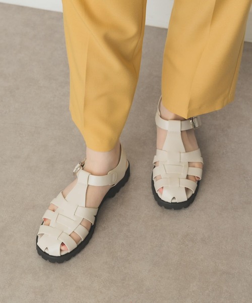 RODE SKO（ロデスコ）の「厚底グルカサンダル（サンダル・レディース・ブラック/アイボリー・36/37/38）」の7枚目の写真