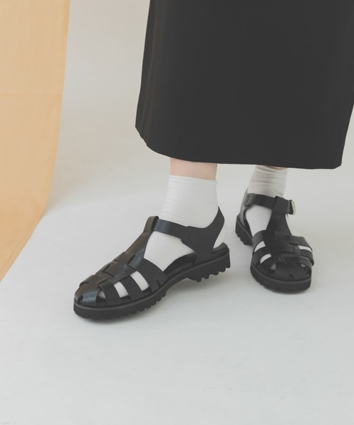 RODE SKO（ロデスコ）の「厚底グルカサンダル（サンダル・レディース・ブラック/アイボリー・36/37/38）」の11枚目の写真