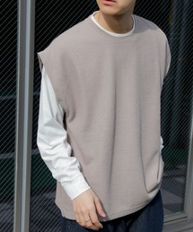 縦柄ベストアンサンブル