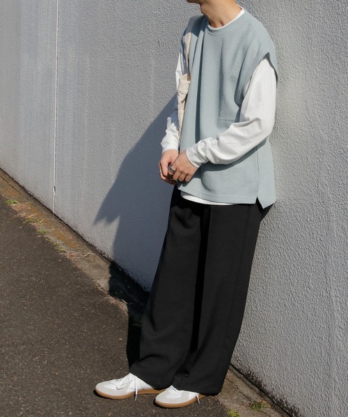 DISCOAT（ディスコート）の「縦柄ベストアンサンブル（アンサンブル・メンズ・ブラック/モスグリーン/グレイッシュベージュ・MEDIUM/LARGE）」の5枚目の写真