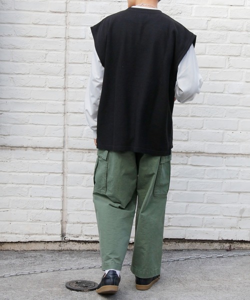 DISCOAT（ディスコート）の「縦柄ベストアンサンブル（アンサンブル・メンズ・ブラック/モスグリーン/グレイッシュベージュ・MEDIUM/LARGE）」の12枚目の写真