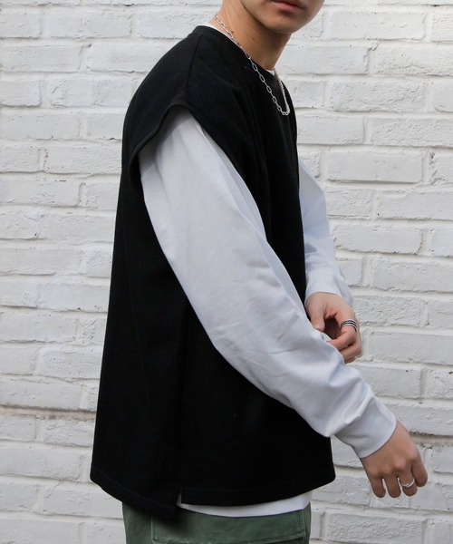 DISCOAT（ディスコート）の「縦柄ベストアンサンブル（アンサンブル・メンズ・ブラック/モスグリーン/グレイッシュベージュ・MEDIUM/LARGE）」の14枚目の写真