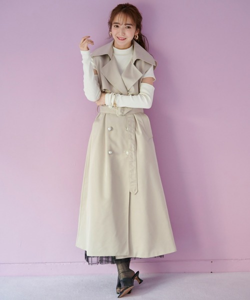 VIOLETTA 予約 アウター 春SALE！【撥水／UVケア／2WAY】ショート＆ロング ブルゾン