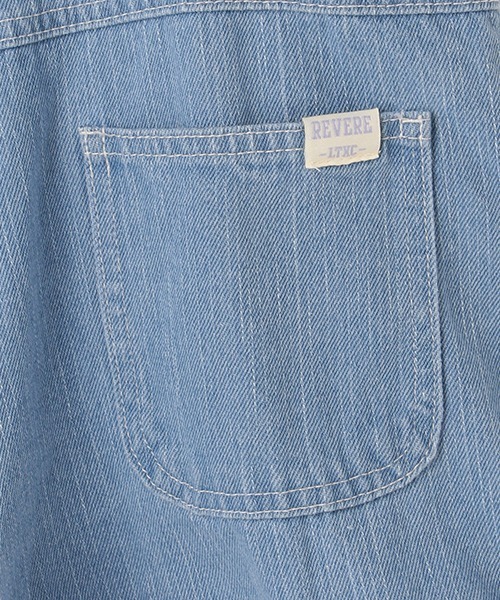 LOVETOXIC（ラブトキシック）の「ショートサロペット（サロペット/オーバーオール・キッズ・グレー/オフホワイト/サックスブルー・M/S/SS/L）」の13枚目の写真