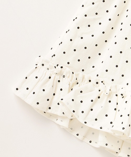 petit main（プティマイン）の「【リンク】ベアードッキングワンピース（ワンピース・キッズ・エメラルド/アイボリー・80ｃｍ/90cm/100cm/110cm/120cm/130cm）」の8枚目の写真