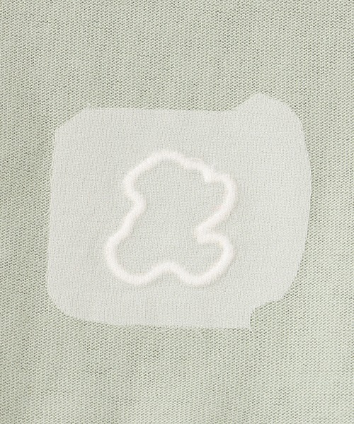 petit main（プティマイン）の「【リンク】ベアードッキングワンピース（ワンピース・キッズ・エメラルド/アイボリー・80ｃｍ/90cm/100cm/110cm/120cm/130cm）」の11枚目の写真