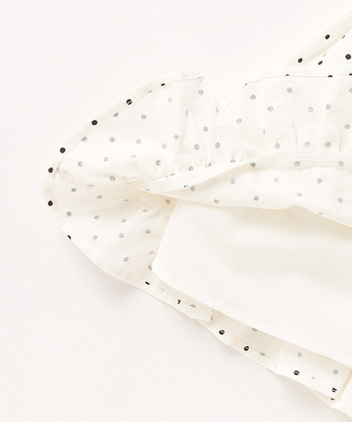 petit main（プティマイン）の「【リンク】ベアードッキングワンピース（ワンピース・キッズ・エメラルド/アイボリー・80ｃｍ/90cm/100cm/110cm/120cm/130cm）」の13枚目の写真