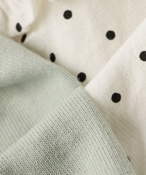 petit main（プティマイン）の「【リンク】ベアードッキングワンピース（ワンピース・キッズ・エメラルド/アイボリー・80ｃｍ/90cm/100cm/110cm/120cm/130cm）」の14枚目の写真