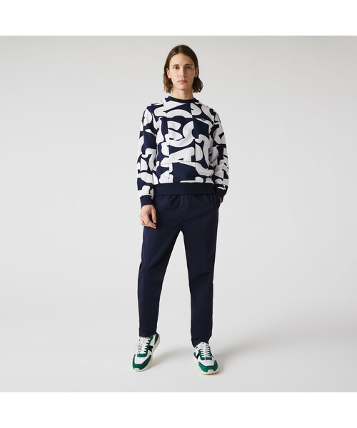 ラコステ LACOSTE ヘリテージグラフィッククルーネックスウェット LACOSTE（ラコステ）の「ヘリテージグラフィッククルーネック