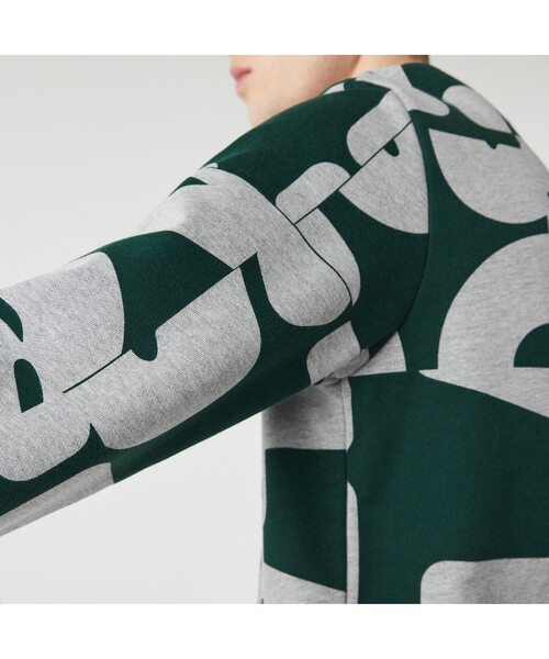ラコステ LACOSTE ヘリテージグラフィッククルーネックスウェット LACOSTE（ラコステ）の「ヘリテージグラフィッククルーネック