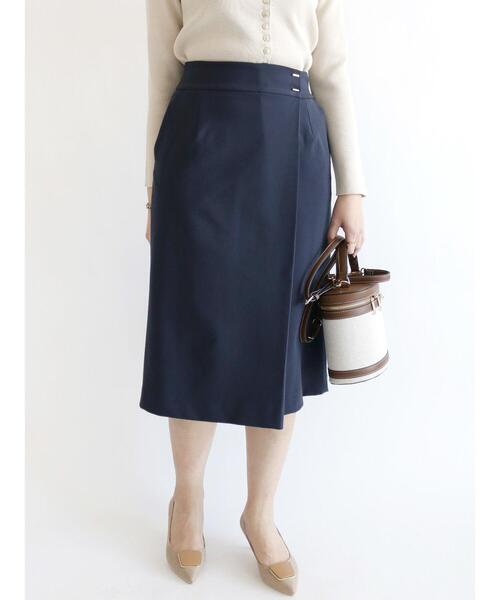 Te chichi(テチチ)の「2WAYタイトスカート(スカート・レディース・ベージュ/ネイビー/イエロー・SMALL/MEDIUM)」の4枚目の写真