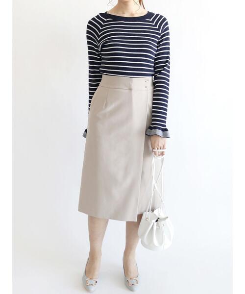 Te chichi(テチチ)の「2WAYタイトスカート(スカート・レディース・ベージュ/ネイビー/イエロー・SMALL/MEDIUM)」の5枚目の写真