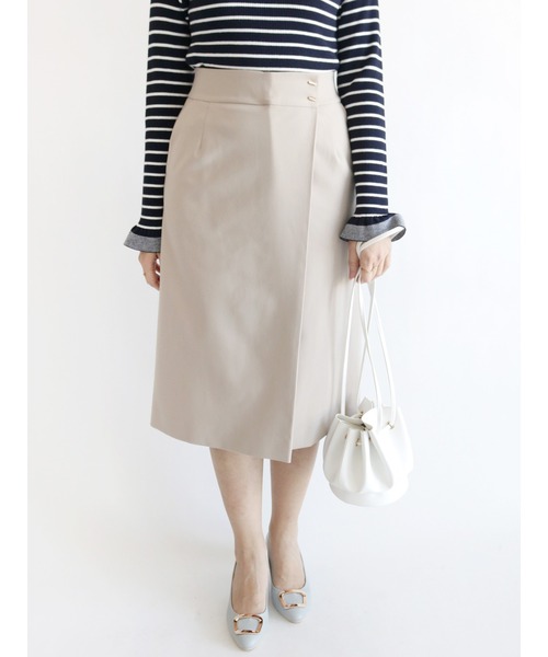 Te chichi(テチチ)の「2WAYタイトスカート(スカート・レディース・ベージュ/ネイビー/イエロー・SMALL/MEDIUM)」の2枚目の写真