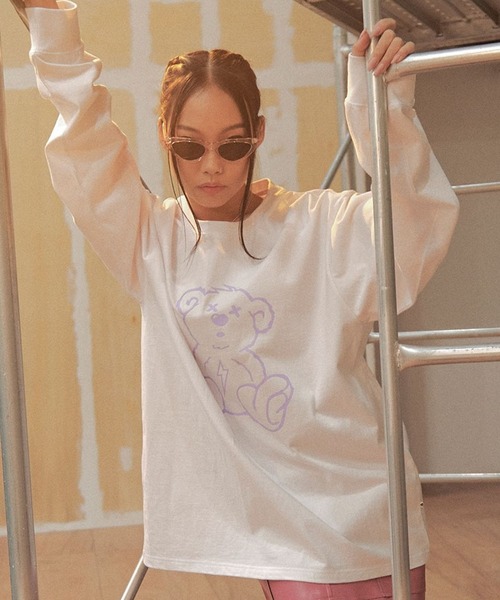 ISTKUNST(イストクンスト)の「【UNISEX】ISTKUNST/THUNDER BEAR長袖Tシャツ 2275750(Tシャツ/カットソー・レディース・ホワイト/ブラック・MEDIUM/LARGE)」の7枚目の写真