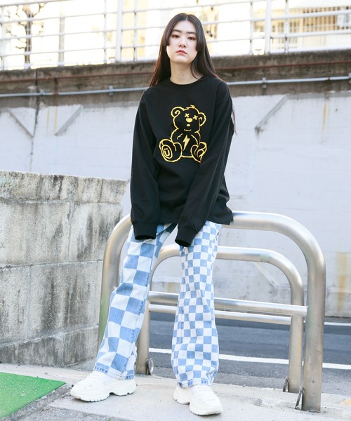 ISTKUNST(イストクンスト)の「【UNISEX】ISTKUNST/THUNDER BEAR長袖Tシャツ 2275750(Tシャツ/カットソー・レディース・ホワイト/ブラック・MEDIUM/LARGE)」の5枚目の写真