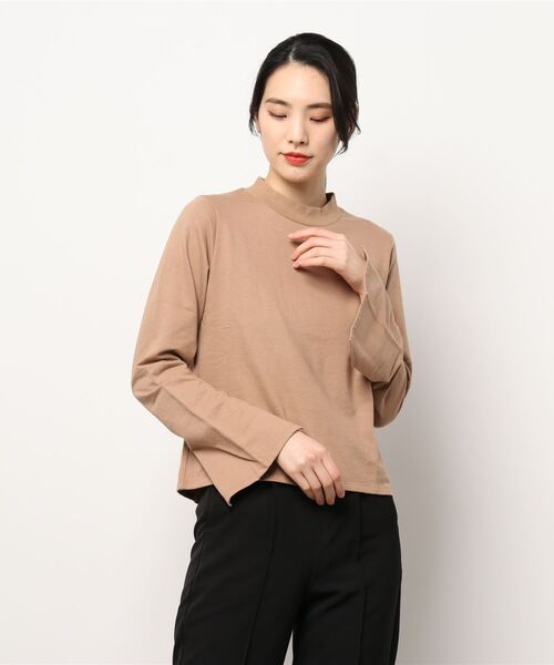 mona Belinda(モナベリンダ)の「背中空き裏毛プルオーバー(Tシャツ/カットソー・レディース・グレー/ブラウン/ブラック・FREE)」の3枚目の写真