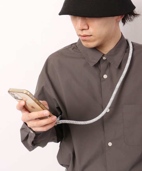 Ree&Mee（リーアンドミー）の「Ree＆Mee 太い クライミング ロープ スマホ ショルダー ストラップ アウトドア キャンプ モバイル ストラップ（スマホグッズ・レディース・ライトブルー/パープル/グレー/レッド/イエロー/オレンジ/レッド系その他/レッド系その他2/ブラック/ブラック系その他・FREE）」の4枚目の写真