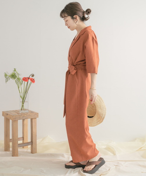 ITEMS URBANRESEARCH(アイテムズ アーバンリサーチ)の「オールインワン(つなぎ/オールインワン・レディース・ブラック/ブラウン・FREE)」の1枚目の写真