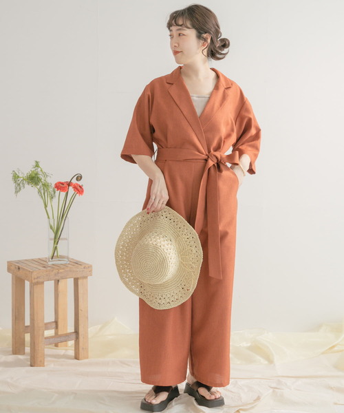 ITEMS URBANRESEARCH(アイテムズ アーバンリサーチ)の「オールインワン(つなぎ/オールインワン・レディース・ブラック/ブラウン・FREE)」の4枚目の写真