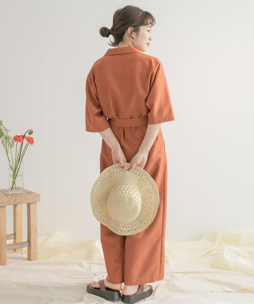 ITEMS URBANRESEARCH(アイテムズ アーバンリサーチ)の「オールインワン(つなぎ/オールインワン・レディース・ブラック/ブラウン・FREE)」の6枚目の写真