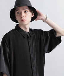 HARE | サテンフロントプリーツシャツ(HARE)(シャツ/ブラウス)