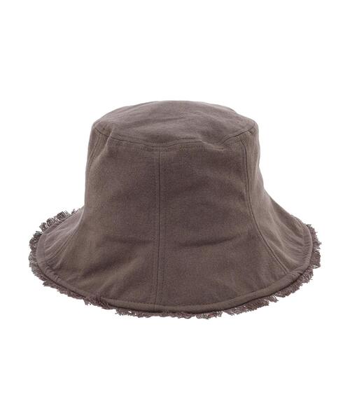 Green　Parks（グリーンパークス）の「・リネン風 チューリップハット（ハット・レディース・ベージュ/チャコールグレー・FREE）」の7枚目の写真