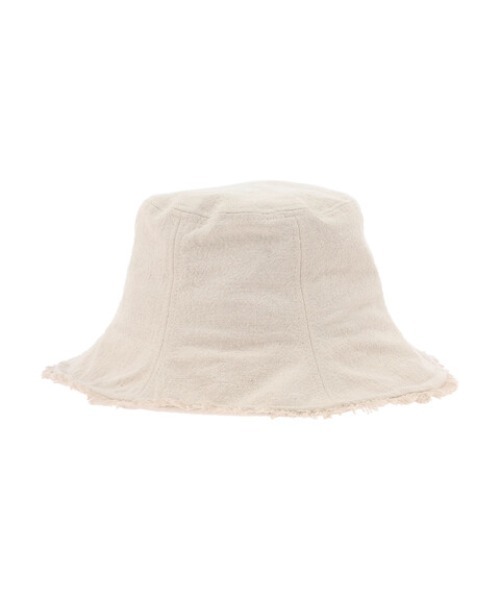 Green　Parks（グリーンパークス）の「・リネン風 チューリップハット（ハット・レディース・ベージュ/チャコールグレー・FREE）」の5枚目の写真