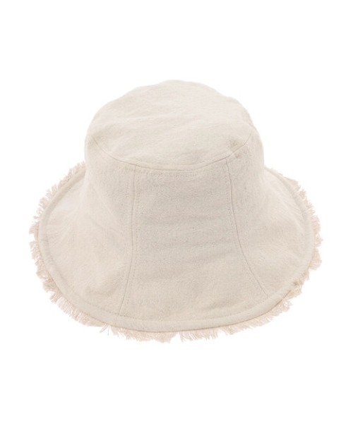 Green　Parks（グリーンパークス）の「・リネン風 チューリップハット（ハット・レディース・ベージュ/チャコールグレー・FREE）」の6枚目の写真