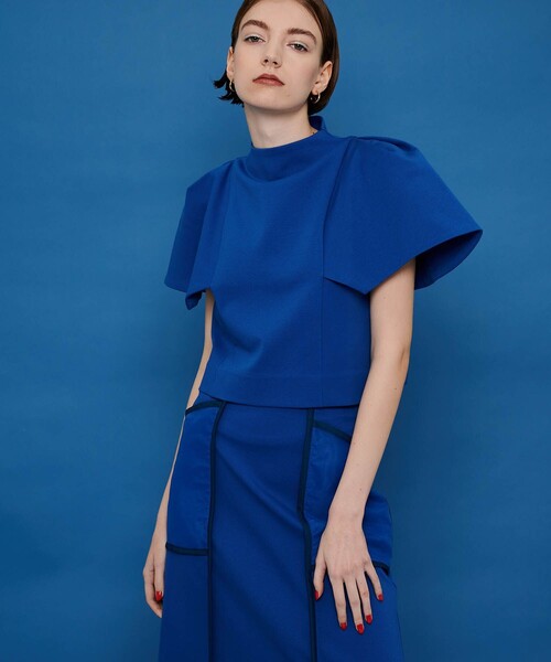 CITY TOKYO（シティトウキョウ）の「パワースリーブトップス（Tシャツ/カットソー・レディース・ホワイト/グレー/ブルー・FREE）」の3枚目の写真