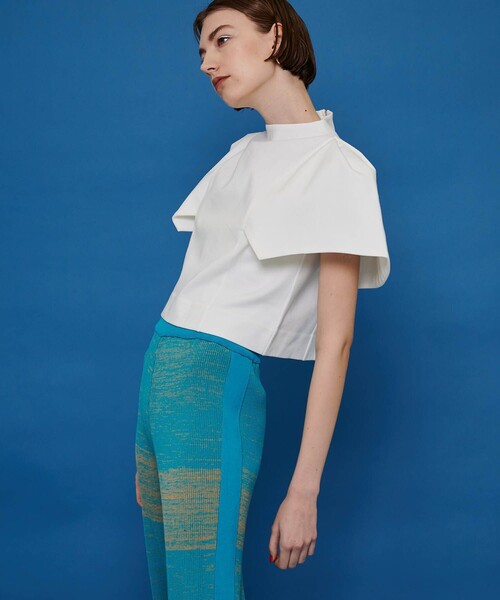 CITY TOKYO（シティトウキョウ）の「パワースリーブトップス（Tシャツ/カットソー・レディース・ホワイト/グレー/ブルー・FREE）」の5枚目の写真