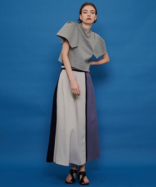 CITY TOKYO（シティトウキョウ）の「パワースリーブトップス（Tシャツ/カットソー・レディース・ホワイト/グレー/ブルー・FREE）」の6枚目の写真