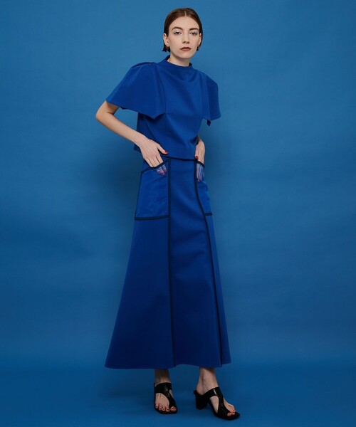 CITY TOKYO（シティトウキョウ）の「パワースリーブトップス（Tシャツ/カットソー・レディース・ホワイト/グレー/ブルー・FREE）」の8枚目の写真