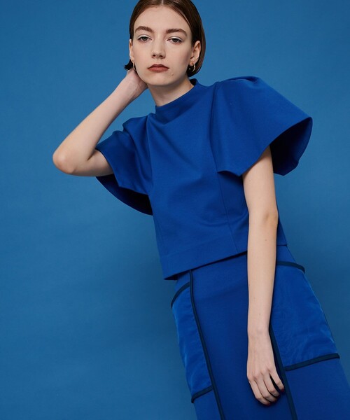 CITY TOKYO（シティトウキョウ）の「パワースリーブトップス（Tシャツ/カットソー・レディース・ホワイト/グレー/ブルー・FREE）」の9枚目の写真