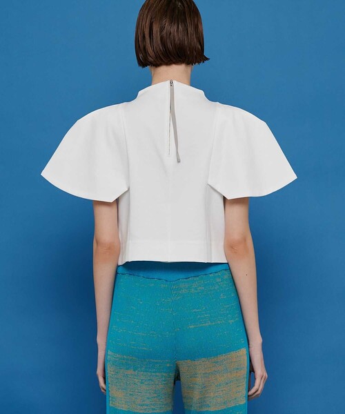 CITY TOKYO（シティトウキョウ）の「パワースリーブトップス（Tシャツ/カットソー・レディース・ホワイト/グレー/ブルー・FREE）」の14枚目の写真