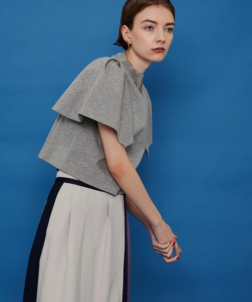 CITY TOKYO（シティトウキョウ）の「パワースリーブトップス（Tシャツ/カットソー・レディース・ホワイト/グレー/ブルー・FREE）」の18枚目の写真