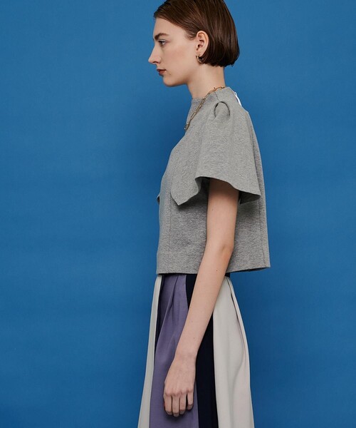 CITY TOKYO（シティトウキョウ）の「パワースリーブトップス（Tシャツ/カットソー・レディース・ホワイト/グレー/ブルー・FREE）」の21枚目の写真