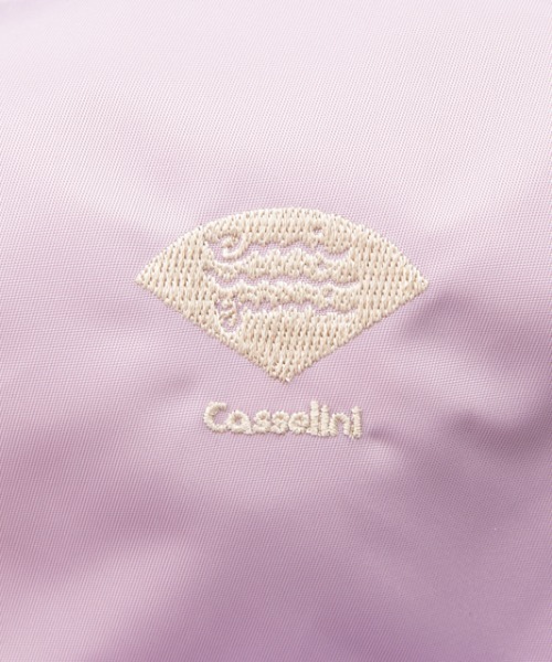 Casselini（キャセリーニ）の「【emiumigumi×Casselini】Casselini(キャセリーニ)刺繍プリントバッグ（ハンドバッグ・レディース・ブラック/パープル・FREE）」の20枚目の写真