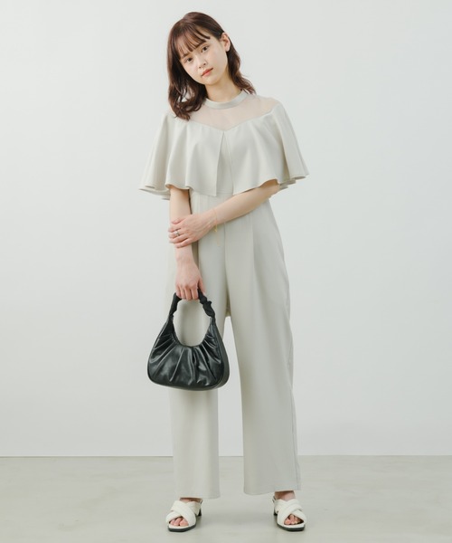 NEUNA（ヌナ）の「ギャザーハンドルバッグ（ハンドバッグ・レディース・ホワイト/ブラック/グリーン・FREE）」の6枚目の写真