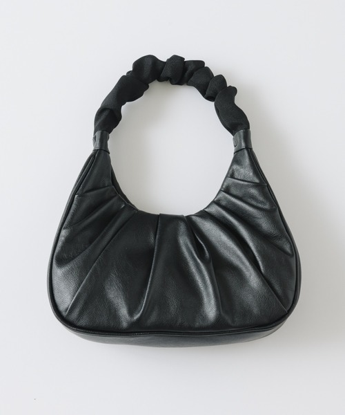 NEUNA（ヌナ）の「ギャザーハンドルバッグ（ハンドバッグ・レディース・ホワイト/ブラック/グリーン・FREE）」の4枚目の写真