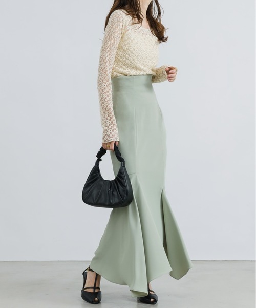 NEUNA（ヌナ）の「ギャザーハンドルバッグ（ハンドバッグ・レディース・ホワイト/ブラック/グリーン・FREE）」の18枚目の写真