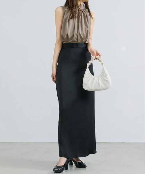 NEUNA（ヌナ）の「ギャザーハンドルバッグ（ハンドバッグ・レディース・ホワイト/ブラック/グリーン・FREE）」の22枚目の写真