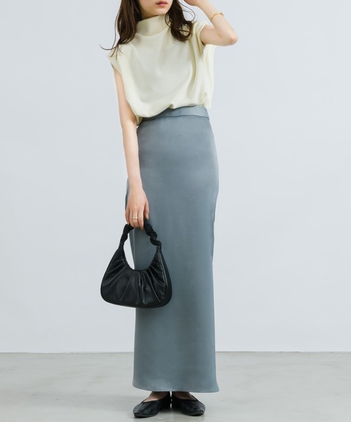 NEUNA（ヌナ）の「ギャザーハンドルバッグ（ハンドバッグ・レディース・ホワイト/ブラック/グリーン・FREE）」の14枚目の写真