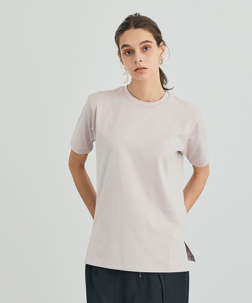 UNITED TOKYO（ユナイテッドトウキョウ）の「SUVINスリープライTシャツ（Tシャツ/カットソー・レディース・ホワイト/ブラック/ベージュ/ブルー・1/2）」の11枚目の写真