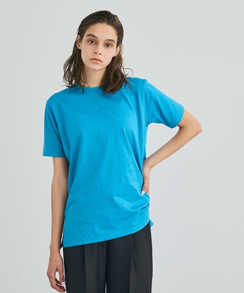 UNITED TOKYO（ユナイテッドトウキョウ）の「SUVINスリープライTシャツ（Tシャツ/カットソー・レディース・ホワイト/ブラック/ベージュ/ブルー・1/2）」の21枚目の写真