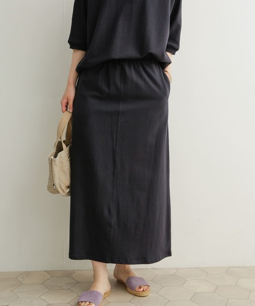 URBAN RESEARCH DOORS（アーバンリサーチドアーズ）の「『セットアップ対応』コットンカットスカート（スカート・レディース・ベージュ/ネイビー・MEDIUM）」の6枚目の写真