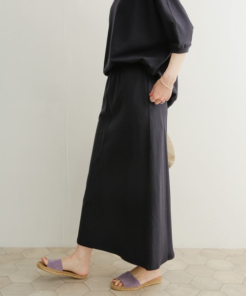 URBAN RESEARCH DOORS（アーバンリサーチドアーズ）の「『セットアップ対応』コットンカットスカート（スカート・レディース・ベージュ/ネイビー・MEDIUM）」の7枚目の写真