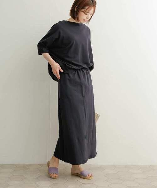 URBAN RESEARCH DOORS（アーバンリサーチドアーズ）の「『セットアップ対応』コットンカットスカート（スカート・レディース・ベージュ/ネイビー・MEDIUM）」の12枚目の写真