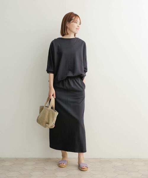 URBAN RESEARCH DOORS（アーバンリサーチドアーズ）の「『セットアップ対応』コットンカットスカート（スカート・レディース・ベージュ/ネイビー・MEDIUM）」の13枚目の写真