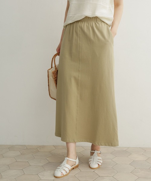 URBAN RESEARCH DOORS（アーバンリサーチドアーズ）の「『セットアップ対応』コットンカットスカート（スカート・レディース・ベージュ/ネイビー・MEDIUM）」の17枚目の写真